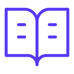 Icon of an open book
