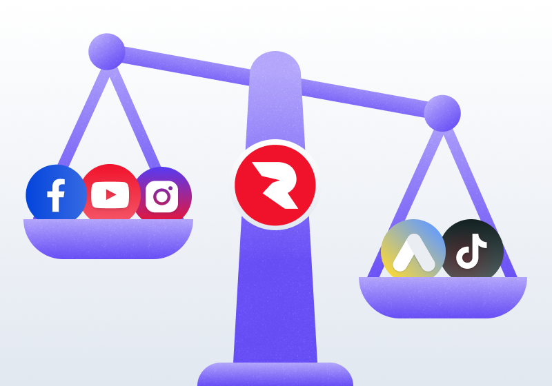 Roivenue AI-driven attribution model weighting conversion share across different platforms