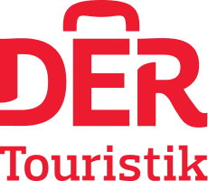DER touristik company logo on a transparent background