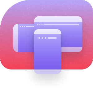 Cross-device tracking with icons for tablet, mobile, and notebook