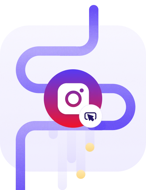 Awareness phase of customer journey, Instagram click