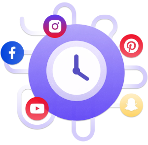 facebook, instagram, pinterest, youtube, snapchat logo